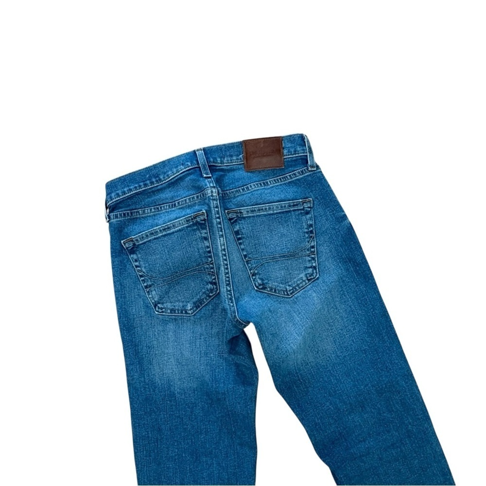 Hollister Men's 28W x 30L" Slim Straight Denim Blue Stretch Casual Jeans - Picture 5 of 5